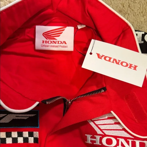 Honda Racing Red & Black Racing Jacket - Picture 2 of 4